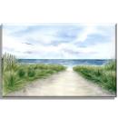 Leinwand 40 x 30 cm Keilrahmen Canvas-Leinen Weg zum Meer Sylt11
